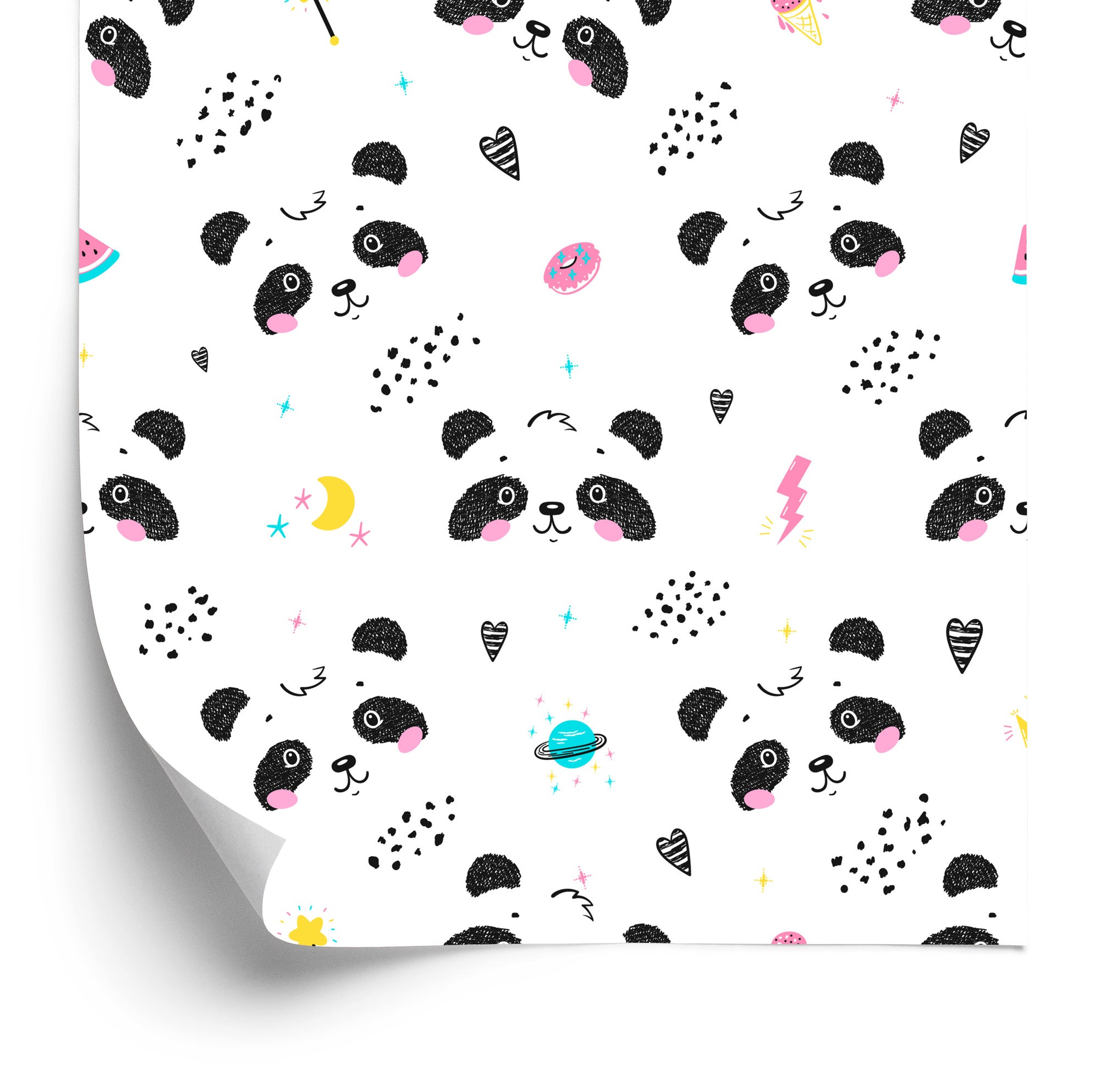 Tapeta Pandy Z Pączkami