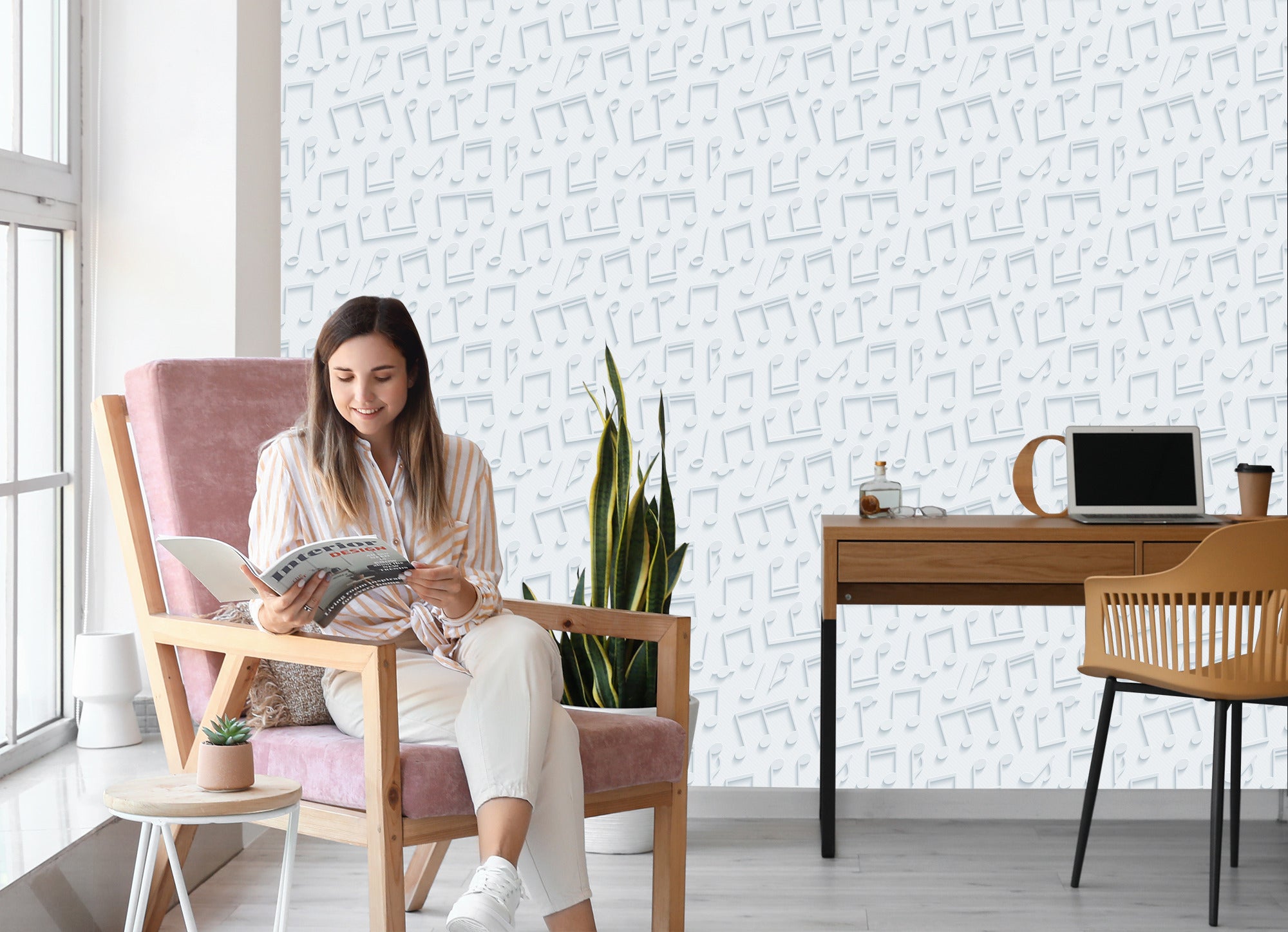 Tapeta Nowoczesna 3D Optyczna, Do Sypialni, Salonu