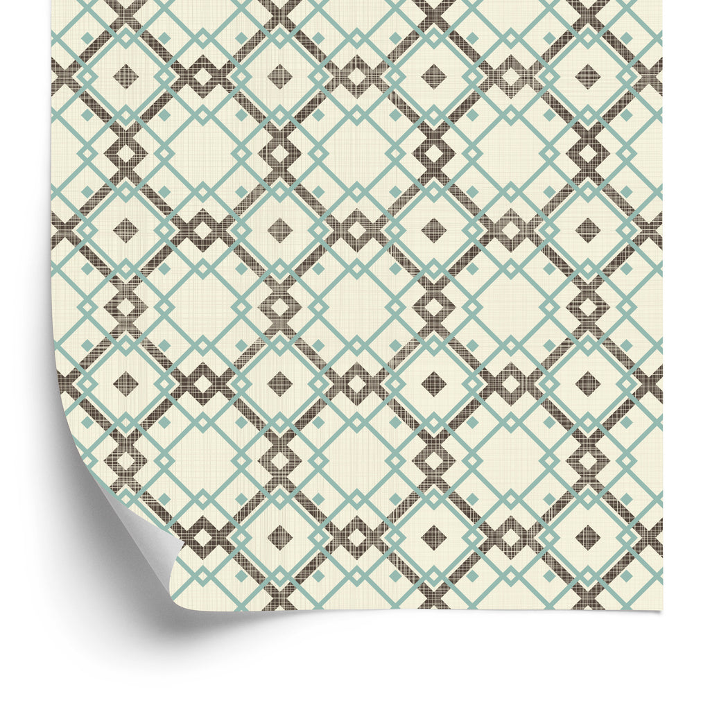Tapeta Geometryczny Wzór W Stylu Retro