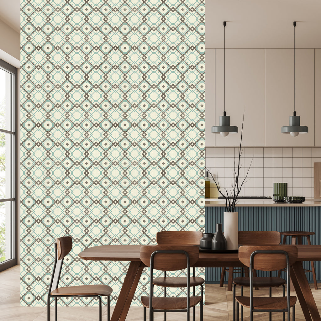 Tapeta Geometryczny Wzór W Stylu Retro
