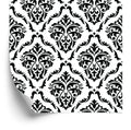 Tapeta Klasyczne Czarno-Białe Ornamenty