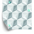 Tapeta Geometryczny Motyw - Efekt 3D