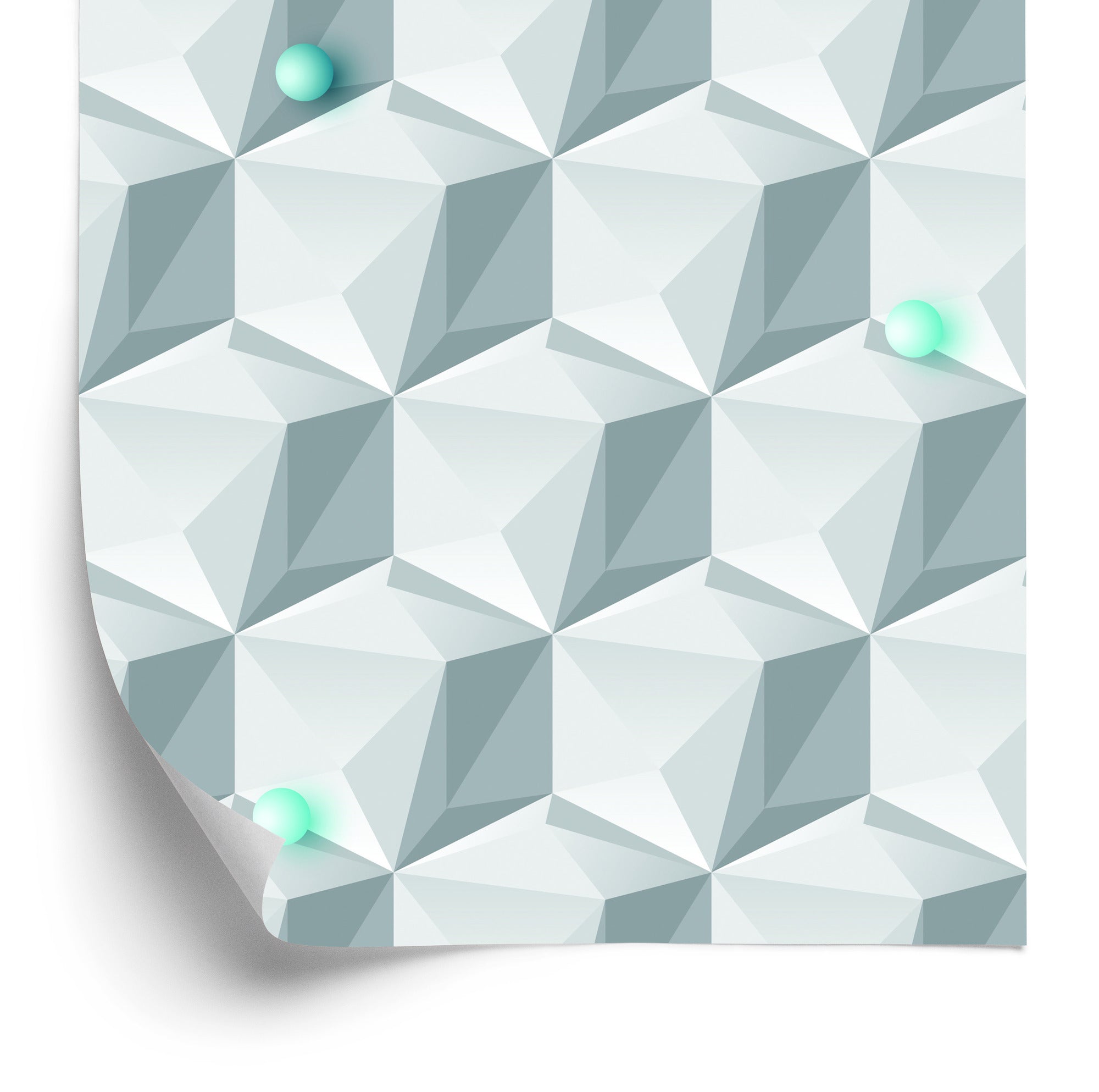 Tapeta Geometryczny Motyw - Efekt 3D