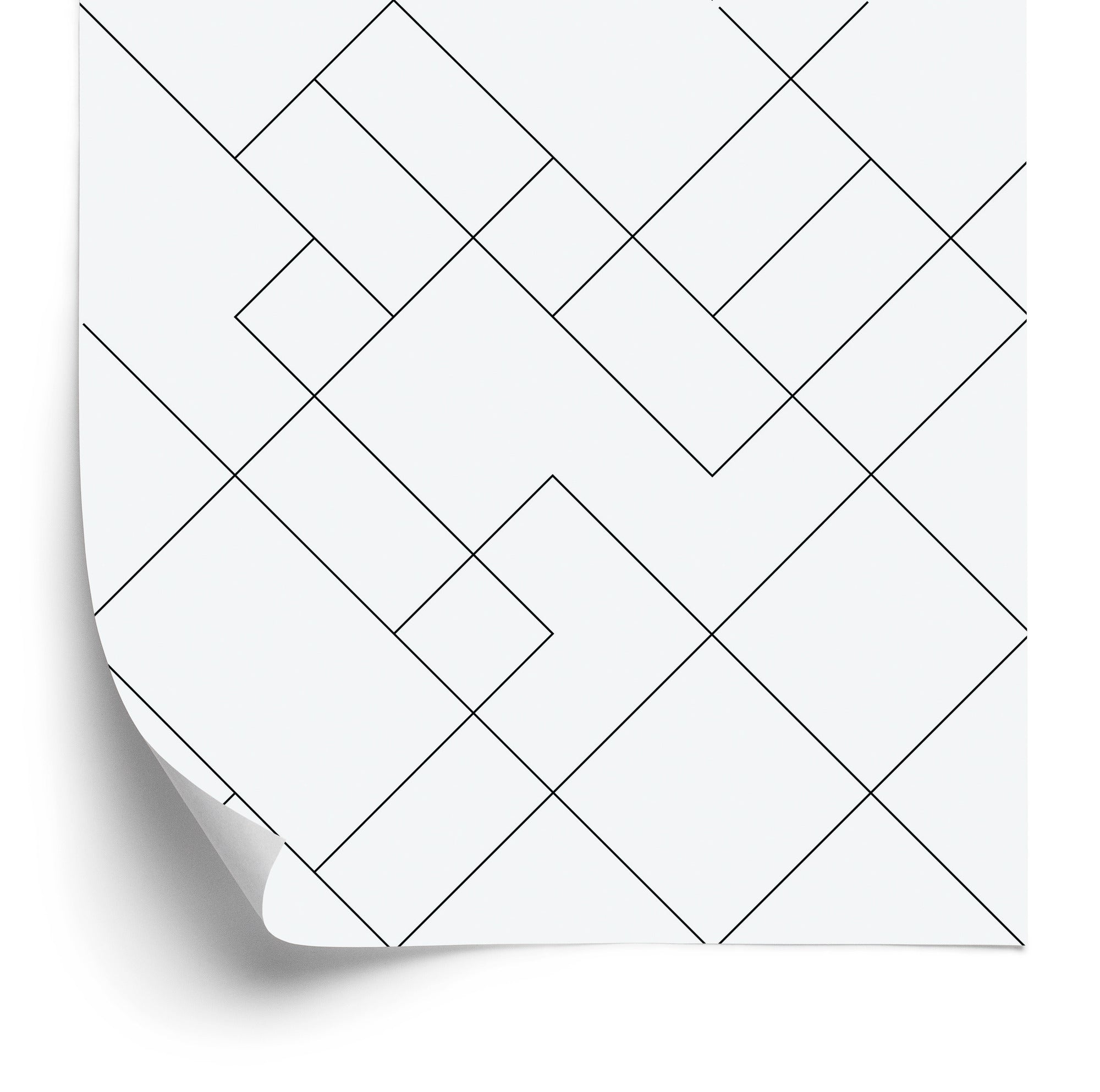 Tapeta Czarno-Biały Wzór Geometryczny