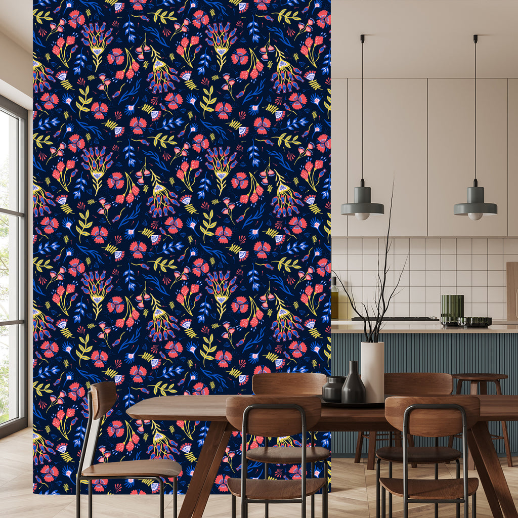 Tapeta Kwiaty Polne W Stylu Boho