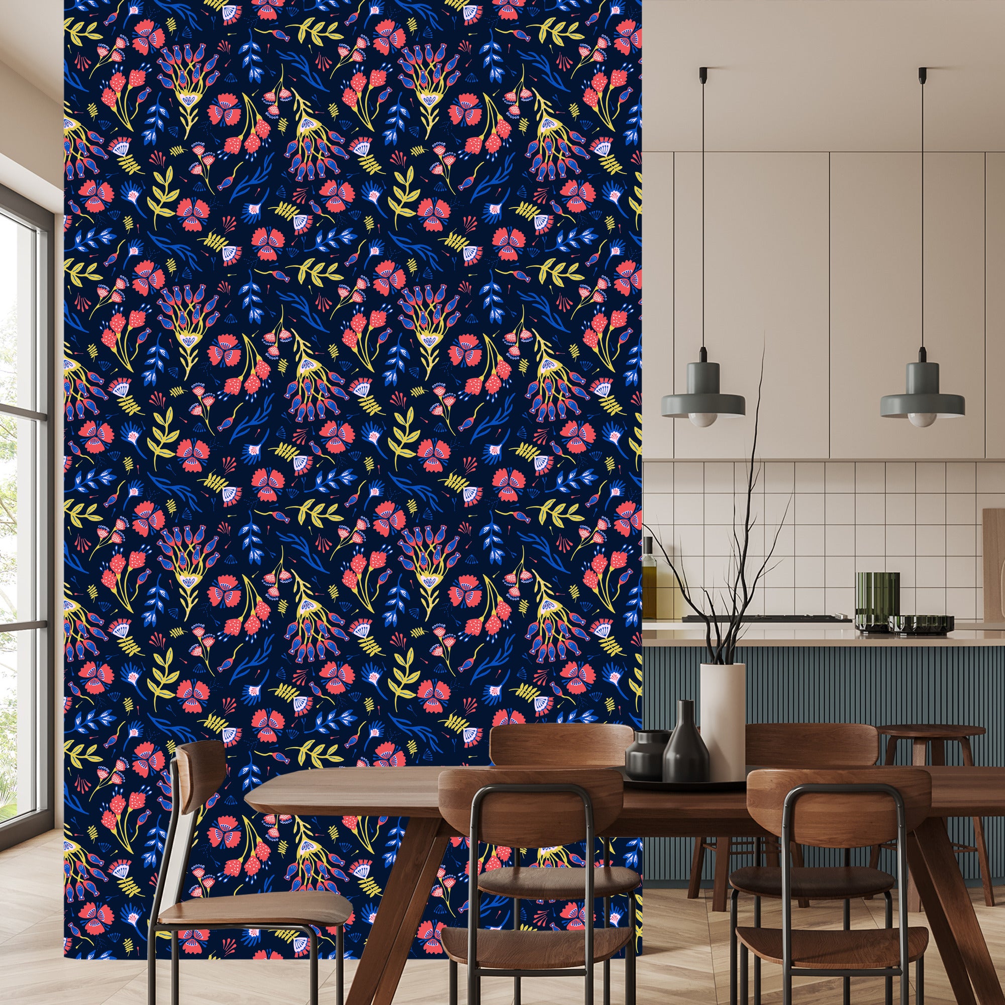 Tapeta Kwiaty Polne W Stylu Boho