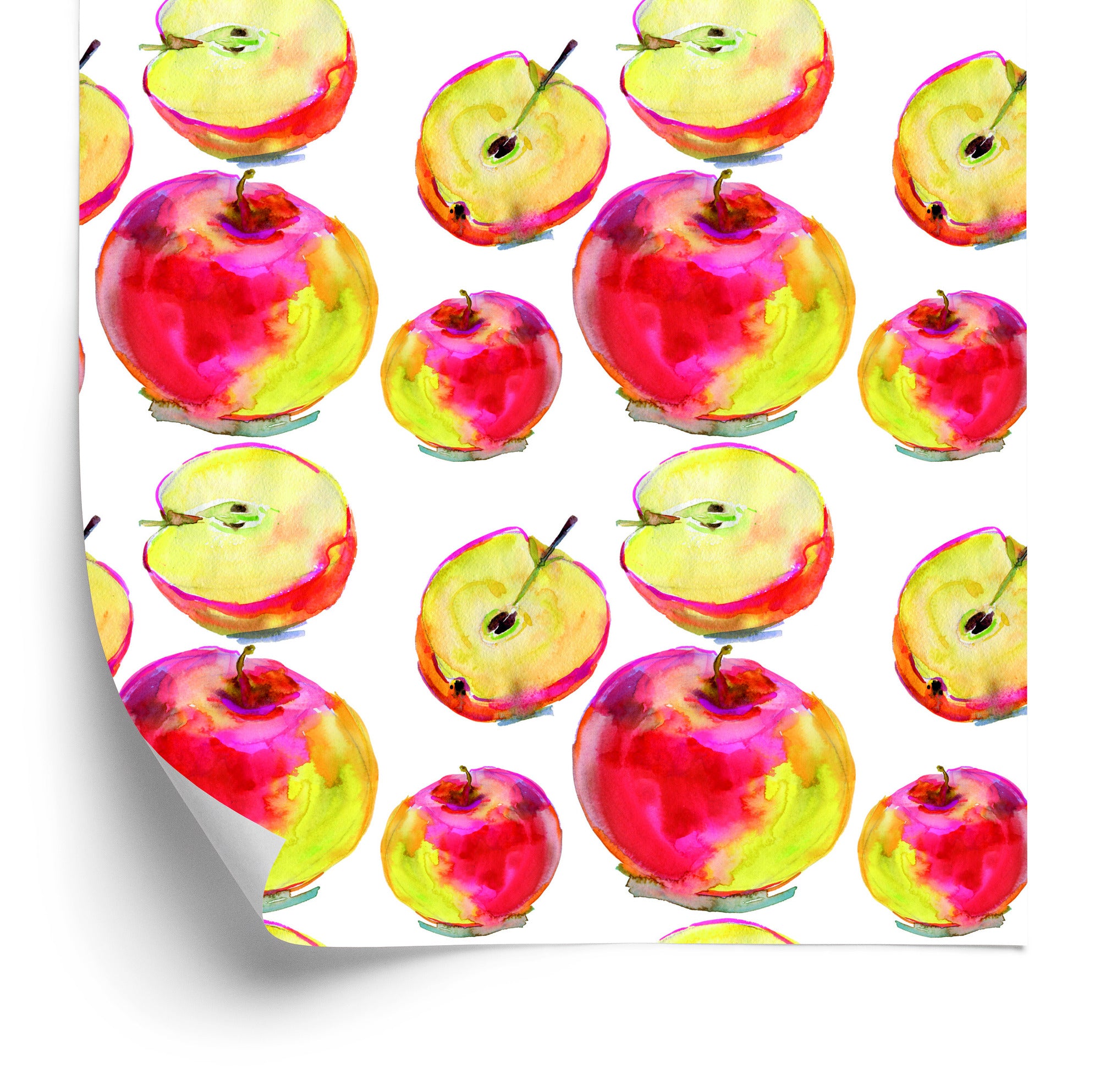 Tapeta Jabłka, Owoce, Do Kuchni, Jadalni