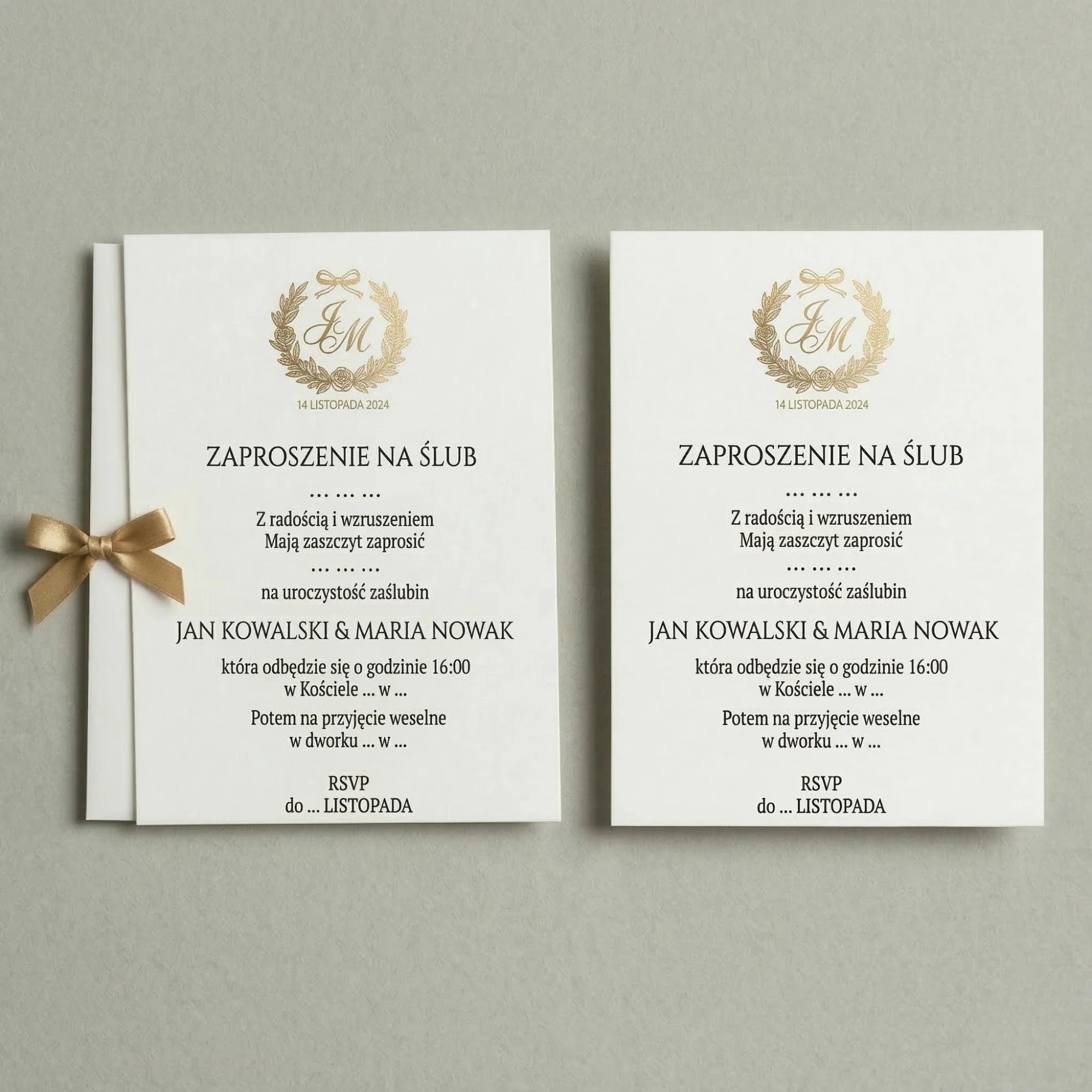 Zaproszenia Nieskładane A6 300g Kreator Projektu